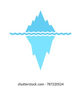 Iceberg icon. Vector illustration.