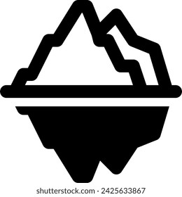 iceberg icon vector illustration asset element