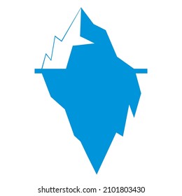 Iceberg icon vector illustration symbol