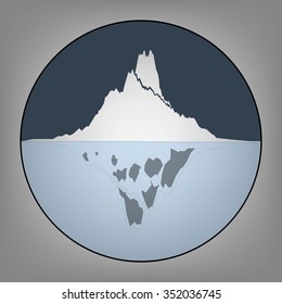 Iceberg Icon. Vector Illustrator