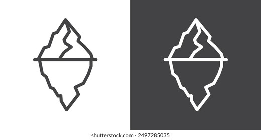 Iceberg Icon vector logo set collection for web app ui