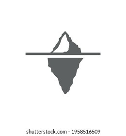 iceberg icon. vector simple illustration
