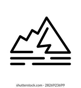Iceberg Icon Vector Symbol Design Illustration
