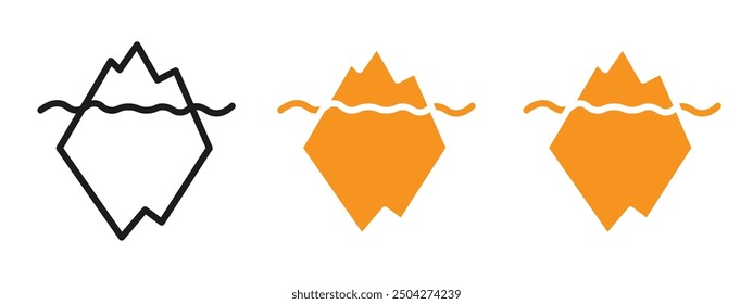 Iceberg Icon web design in vector