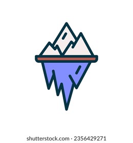 iceberg icon for your website, mobile, presentation, and logo design.