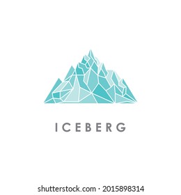 Iceberg illustration logo vector design