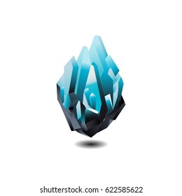 iceberg isolated on white background