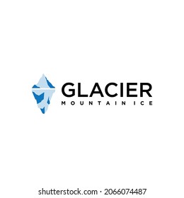 Iceberg landscape illustration Free Vector
