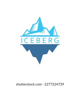 Iceberg Logo Abstract Design. Iceberg Creative Logo with Simple Concept.