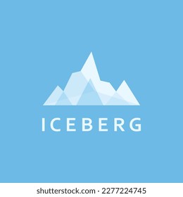 Iceberg Logo Abstract Design. Iceberg Creative Logo with Simple Concept.