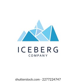Iceberg Logo Abstract Design. Iceberg Creative Logo with Simple Concept.