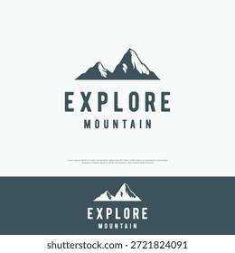Iceberg Logo Design mit einem kreativen Konzept.