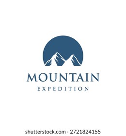 Iceberg Logo Design mit einem kreativen Konzept.