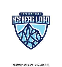 Iceberg Logo Design Vector Illustration