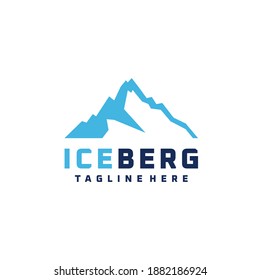 Grafik-Design-Illustration des Eisberg-Logos