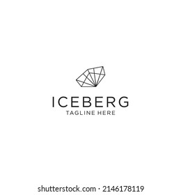Iceberg logo icon design vector template