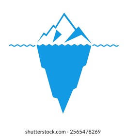 iceberg logo icon vector illustration isolated on white background