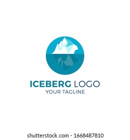 Iceberg logo vector illustration isolated on white background