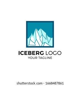 Iceberg logo vector illustration isolated on white background