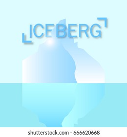 Iceberg modern background