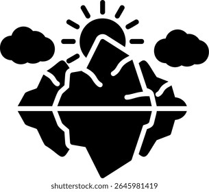 Iceberg New Creative Vector Icons Design