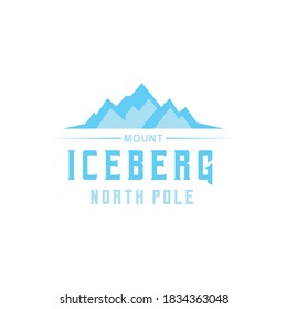 Eisberg North Pole Logo Design Vektor