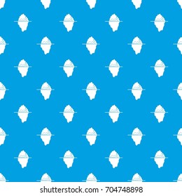 Iceberg pattern repeat seamless in blue color for any design. Vector geometric illustration