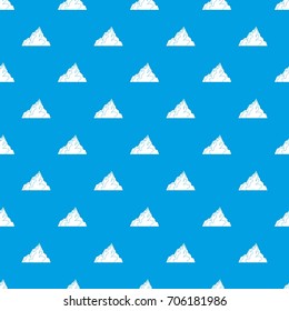 Iceberg pattern repeat seamless in blue color for any design. Vector geometric illustration