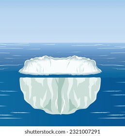 The Iceberg Phenomenon Vector Illustration