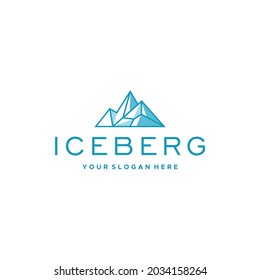 Iceberg Polar Northpole Logo Design Stock Vector (Royalty Free ...