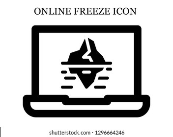 Iceberg search icon. Editable Iceberg search icon for web or mobile.