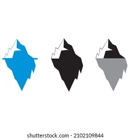 Iceberg set icon vector illustration symbol
