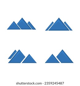 Iceberg shape vector set design