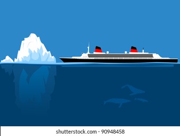 Iceberg and Ship