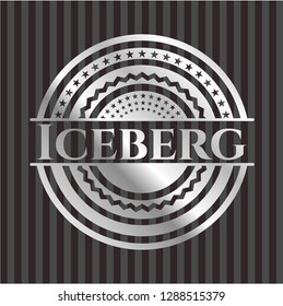 Iceberg silver emblem or badge