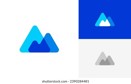 Iceberg simple modern logo design vector