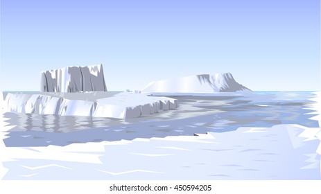 Iceberg vector art