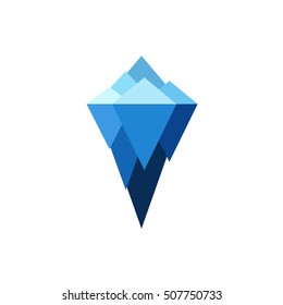 Iceberg vector brand sign. Logo illustration isolate on white background