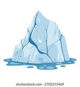 Iceberg Vetor Design - Conceito Ambiental de Derretimento de Gelo Polar