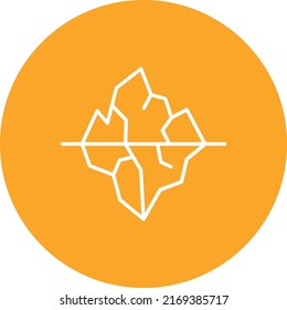 Icono vector Iceberg. Se puede usar para imprimir, móviles y aplicaciones web.