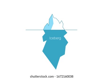 Icono vectorial Iceberg aislado en fondo blanco. Ice berg icono vectorial, imagen prediseñada.