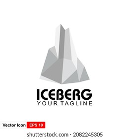 Icono vectorial Iceberg aislado en fondo blanco. Icono vector Ice berg