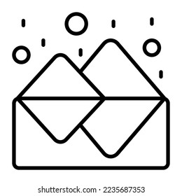 Iceberg vector icon isolated on white background