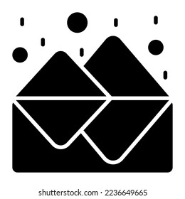 Iceberg vector icon isolated on white background