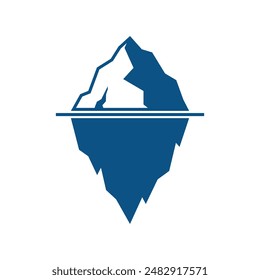 Iceberg Vektorgrafik Symbol auf weißem Hintergrund