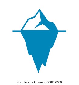 Iceberg vector icon isolated on white background. Ice berg vector icon. Iceberg vector eps clip art.
