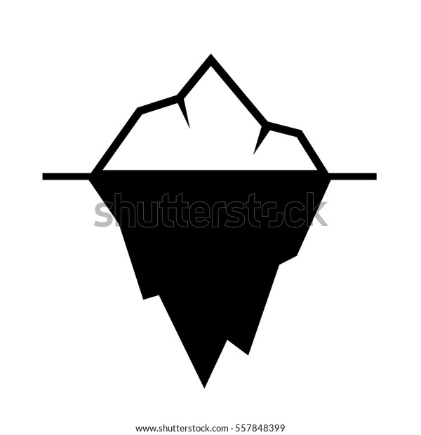 白い背景に氷山のベクター画像アイコン 氷山のベクター画像 のベクター画像素材 ロイヤリティフリー