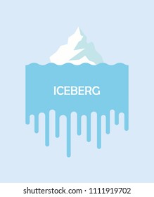 Iceberg. Vector illustration.