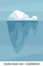 Iceberg vector illustration.
