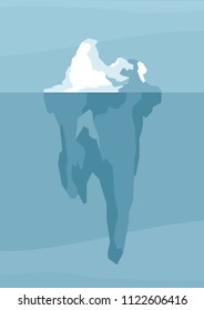 Iceberg vector illustration.
